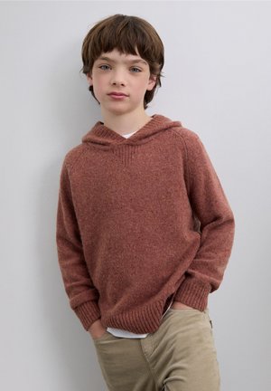 Jersey con capucha - terracotta
