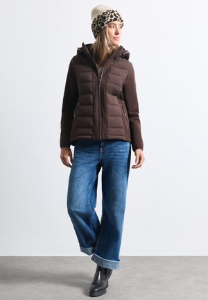 Street One, STRICK BEANIE MIT TEDDYDETAILS - Bonnet - barley beige mel.