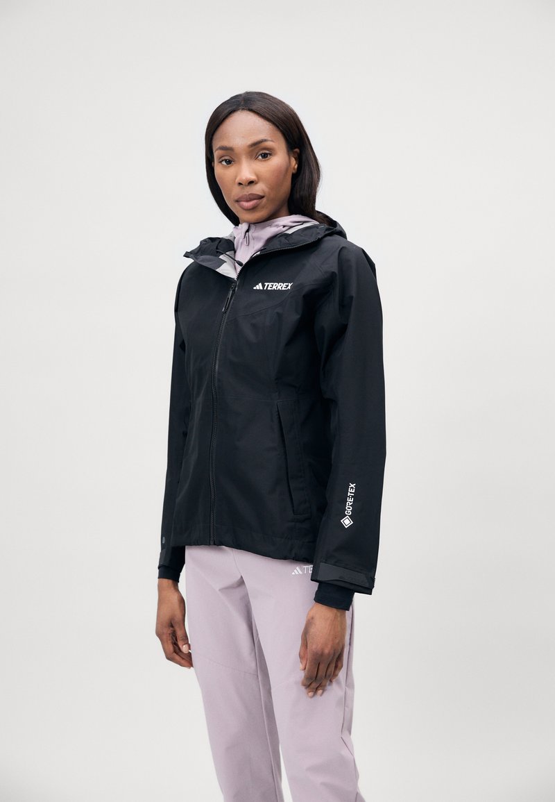 Adidas Terrex XPR GOR PAC JACKET - Vodotesná bunda - black