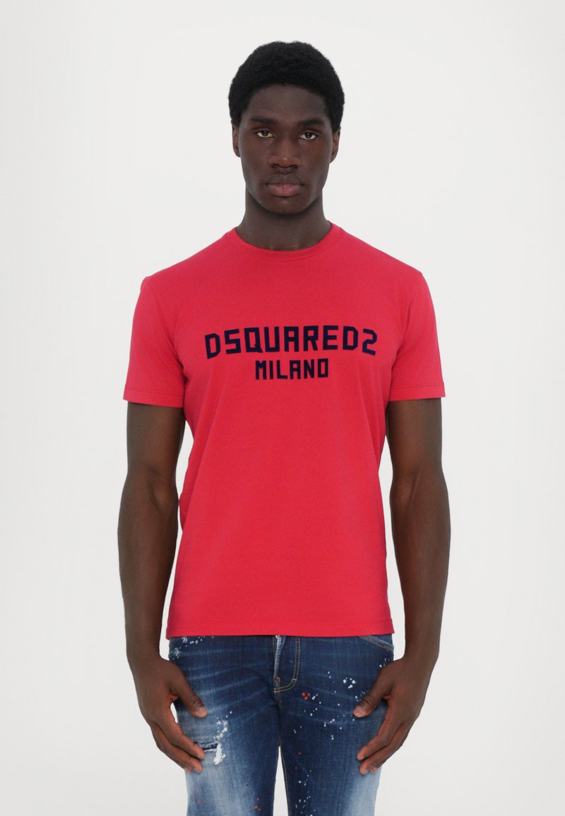 Dsquared2 - T-shirts med print - red/dark navy, Forstørre