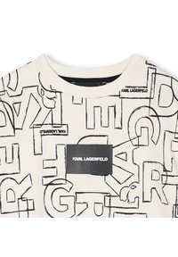 KARL LAGERFELD KIDS SHORT SLEEVES TEE - Apdrukāts T-krekls - milk