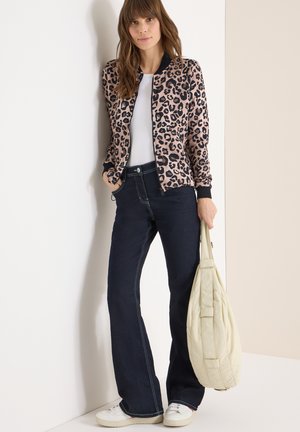 LEO - Sweater met rits - beige