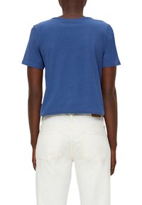 s.Oliver MIT STICK-DETAIL - T-Shirt print - dunkelblau