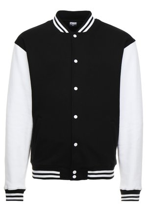 Urban Classics COLLEGE - Sweat zippé - black/white