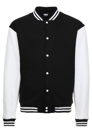 COLLEGE - Sweater met rits - black/white