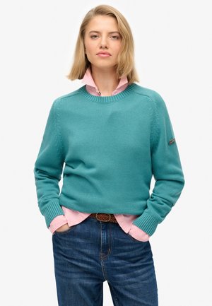 SLOUCHY CREW - Strickpullover - teal
