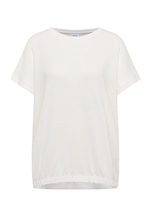 Cecil, T-SHIRT MIT RUNDHALS UND STRUKTUR - T-Shirt basic - vanilla white