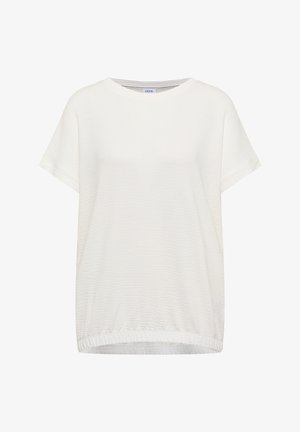 Cecil, T-SHIRT MIT RUNDHALS UND STRUKTUR - T-Shirt basic - vanilla white