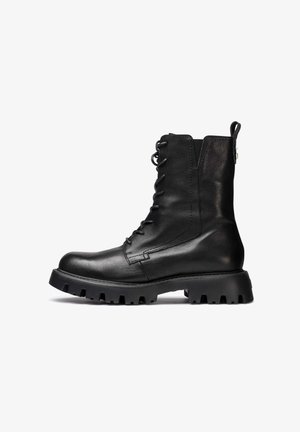 WONDERS Botines con plataforma - black