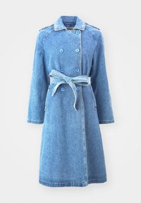 ONLJULIETTE COAT - Trenchcoat - medium blue denim