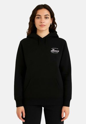 IMPRIMÉ - Sweat à capuche - noir