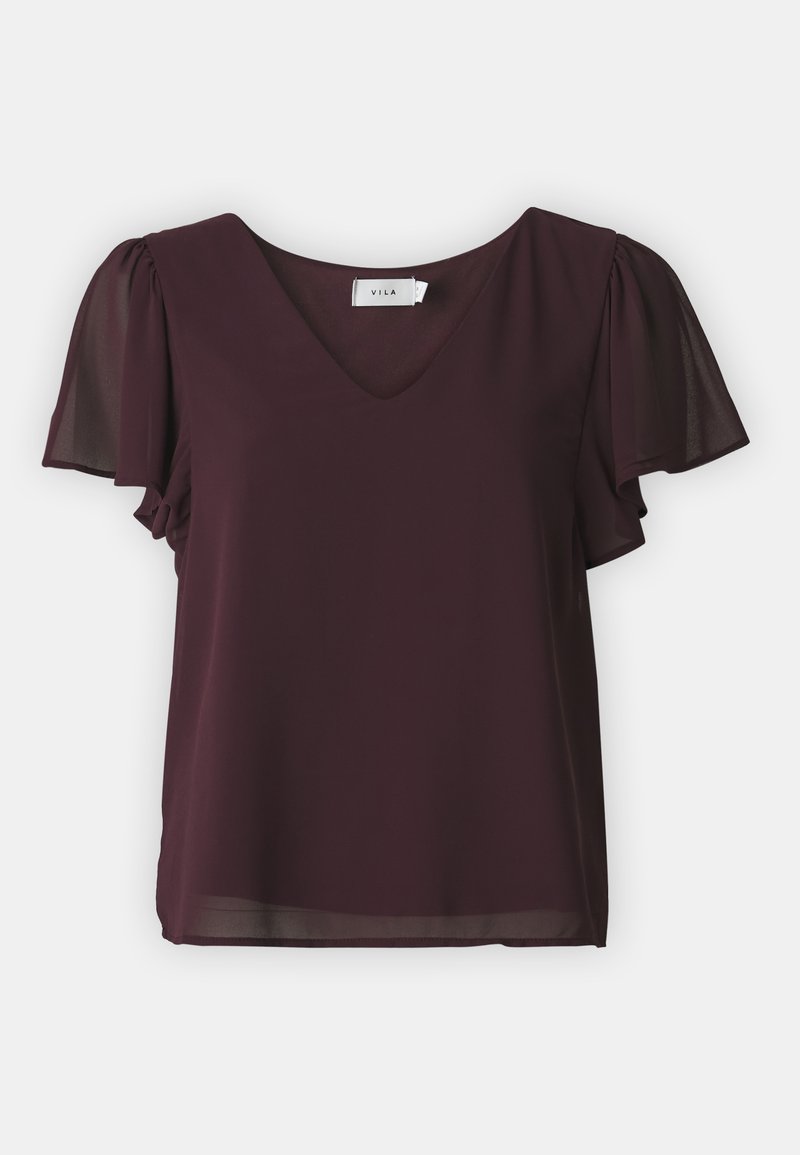 Vila Blouse donkerrood Vila Blouse donkerrood