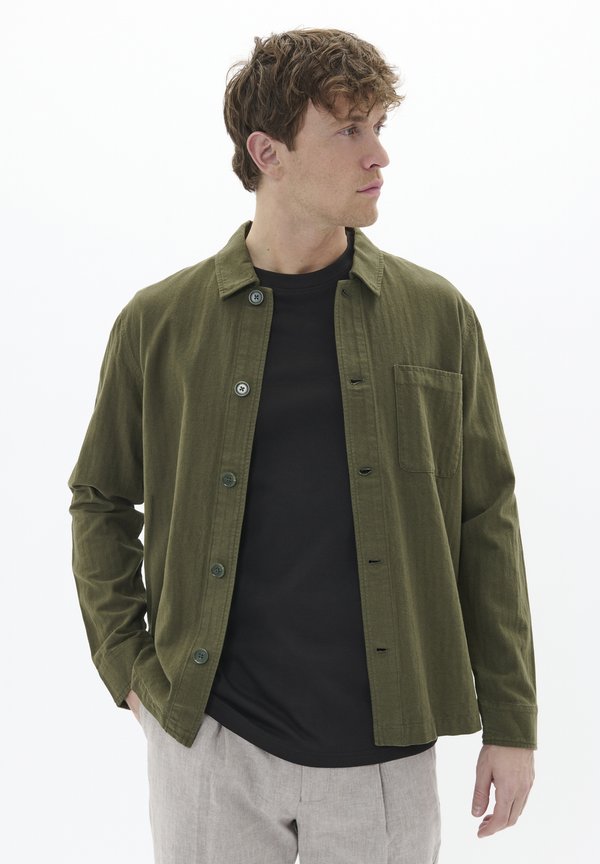 Leichte Jacke - olive night