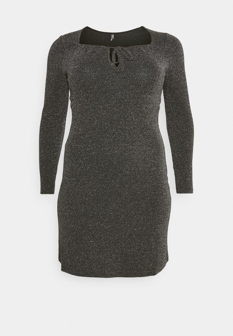 Pieces Curve Cocktailjurk zwart Pieces Curve Cocktailjurk zwart