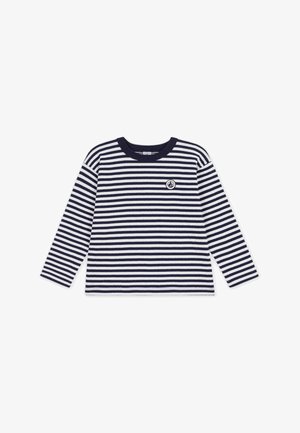 Petit Bateau, CHILDREN'S LONG-SLEEVED STRIPY T-SHIRT - Long sleeved top - dark blue