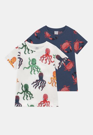 MINI CRAB 2 PACK UNISEX - Camiseta estampada - dark dusty blue