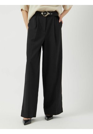 HIGH WAIST YASERIMA - Tygbyxor - black