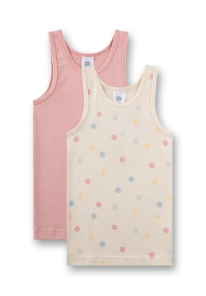 DOPPELPACK - Unterhemd/-shirt - beige/rosa