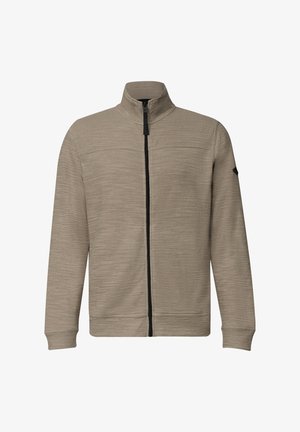 Street One MEN, LANGARM JACKE MIT STEHKRAGEN - Sweatjacke - antique beige