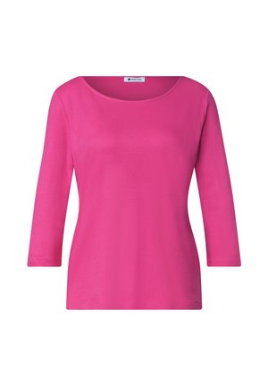 Street One, 3/4-SLEEVE SHIRT WITH BOAT NECK - Longsleeve - magenta dream