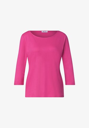Street One, 3/4-SLEEVE SHIRT WITH BOAT NECK - Long sleeved top - magenta dream
