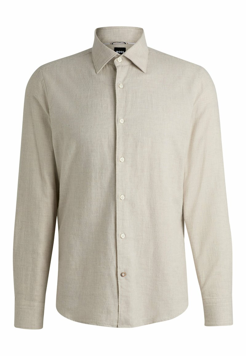 Boss Zakelijk overhemd beige Boss Zakelijk overhemd beige