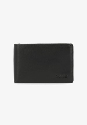 Black leather wallet featuring a textured surface, bi-fold design, and embossed brand name 'PIGARD' on the bottom right corner.