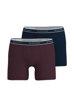 2ER PACK - Boxerbriefs - rot-dunkel-ringel
