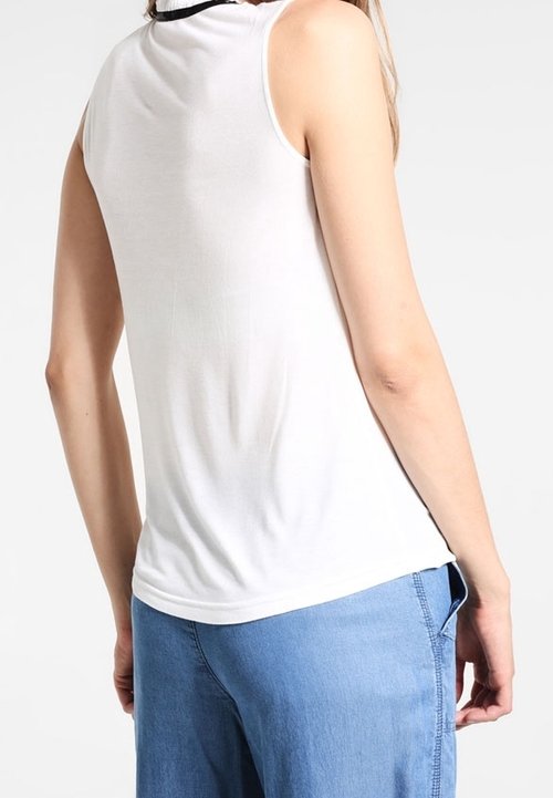 Top asymétrique à fine bretelles - Marron - - 18.00
