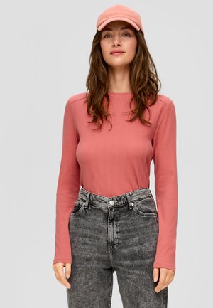 QS Long sleeved top - papaya
