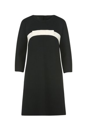 Strickkleid - nero/panna