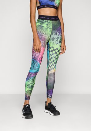adidas Performance X JEREMY SCOTT PRIDE LEGGINGS
- Leggings - acid yellow/semi lucid fuchsia/active purple