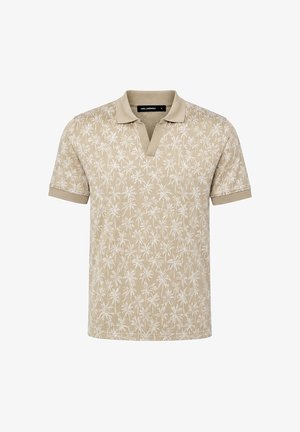 KARL LAGERFELD, 562202 - Polo - beige et blanc
