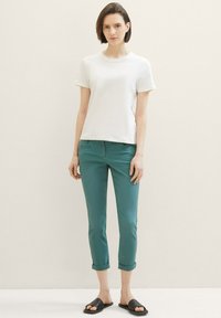 TOM TAILOR TAPERED  - Pantalon classique - sea pine green