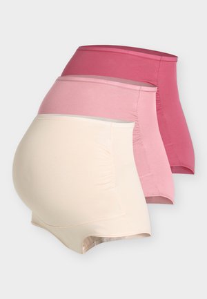 Lindex MOM BRIEF HIGH 3 PACK - Fecskék - dark dusty pink
