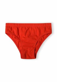 Chiloți roșii din bumbac, cu talie elastică și textură netedă. Prezintă o croială clasică, fără modele sau embellismente vizibile.
