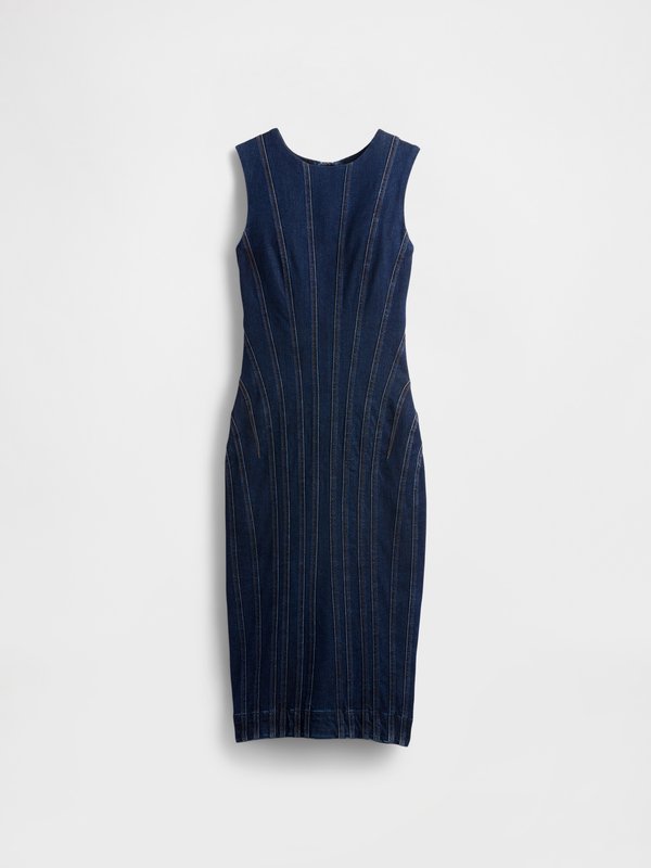 GAP STUDIO SEAMED DRESS DARK THOMAS - Denim dress - dark wash3