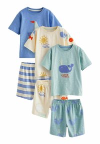 Next 3 PACK  REGULAR FIT - Pidžaamakomplekt - blue cream green whale