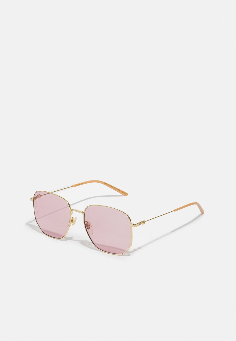 Gucci BLUE & BEYOND - BLUE LIGHT - PHOTOCHROMIC LENS - Solglasögon - gold/gold/pink