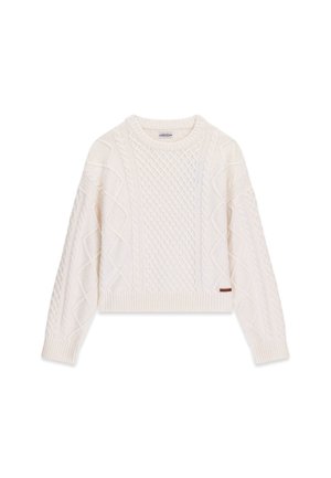 Guess, GJ LS CN CABLE SWTR - Pullover - weiß