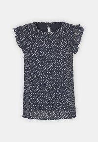 ONLY Onlann Star S/L Frill Top Noos Ptm Maglietta, Seagrass/AOP:DOT Leo, L Donna