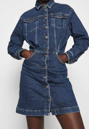 Robe en jean - dark-blue denim