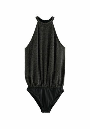 SPARKLE HALTER NECK - REGULAR FIT - Body - black