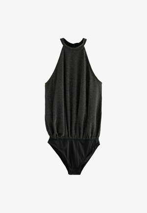 SPARKLE HALTER NECK - REGULAR FIT - Body - black