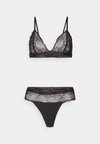 MODERN UNDERWEAR SET - Triangel BH - black