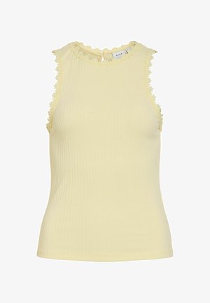 VILA, Sleeveless VIBABIA Round neck - Top - pastel yellow