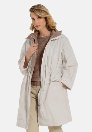 MIT ABNEHMBARER KAPUZE - Parka - pearl white taupe