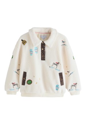 Never Fully Dressed REGULAR FIT BORG EMBRODIERY  - Poloshirt - cream