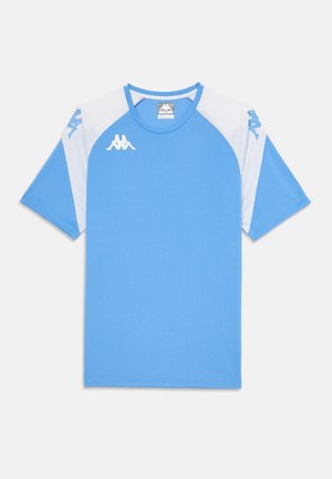 Kappa LORETO UNISEX - T-shirt de sport - blue sky/white