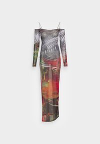 SIDE SLIT CAMI DRESS GRUNGE PRINT - Cocktailkjole - multi